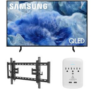 Samsung QN43Q8FAAFXZA 43 Inch Class QLED Q8F 4K Vision AI Smart TV with a Walts TILT-EXTENSION-37-90 Tilt Mount for 37"-90" TVs and Amber Protection 3-OUTLET-SURGE Surge Protector (2025)
