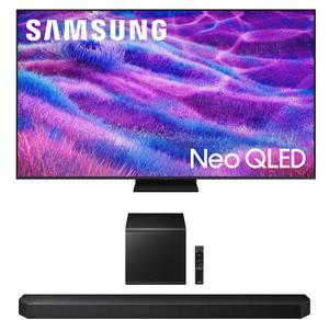 Samsung QN55QN80FAFXZA 55 Inch Neo QLED QN80F Series Supreme UHD 4K TV with a Samsung HW-Q800F Q Series Soundbar 5.1.2 Ch Subwoofer (2025)