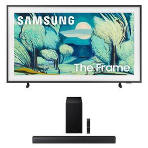 Samsung QN43LS03FAFXZA 43 Inch The Frame QLED 4K Art Mode Vision AI Smart TV with a Samsung HW-B630F B-Series Soundbar 3.1 Ch and Subwoofer with Dolby Audio (2025)