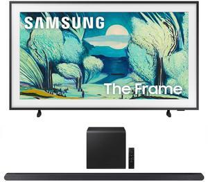 Samsung QN43LS03FAFXZA 43 Inch The Frame QLED 4K Art Mode Vision AI Smart TV with a Samsung HW-S800D 3.1.2 Ch Soundbar and Subwoofer with Dolby Atmos (2025)