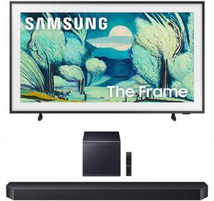 Samsung QN43LS03FAFXZA 43 Inch The Frame QLED 4K Art Mode Vision AI Smart TV with a Samsung HW-Q900F Q Series Soundbar 7.1.2 Ch Subwoofer (2025)