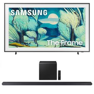 Samsung QN65LS03FAFXZA 65 Inch The Frame QLED 4K Art Mode Vision AI Smart TV with a Samsung HW-S800D 3.1.2 Ch Soundbar and Subwoofer with Dolby Atmos (2025)