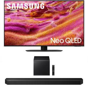Samsung QN43QN90FAFXZA 43 Inch Neo QLED 4K QN90F Vision AI Smart TV with a Samsung HW-Q800F Q Series Soundbar 5.1.2 Ch Subwoofer (2025)
