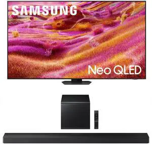 Samsung QN98QN90FAFXZA 98 Inch Neo QLED 4K QN90F Vision AI Smart TV with a Samsung HW-QS700F 3.1.2 Ch Dolby Atmos Soundbar and Subwoofer (2025)