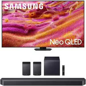 Samsung QN98QN90FAFXZA 98 Inch Neo QLED 4K QN90F Vision AI Smart TV with a Samsung HW-Q990F Q Series Soundbar 11.1.4 Ch Subwoofer with Rear Speakers (2025)