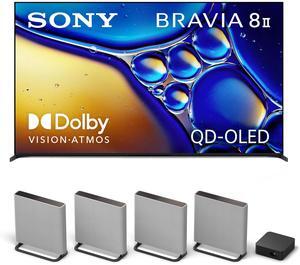Sony K55XR80M2 55 Inch Bravia 8 QD-OLED 4K HDR Google TV with a Sony HT-A9M2 4.0.4 Ch BRAVIA Theater Quad Soundbar (2025)
