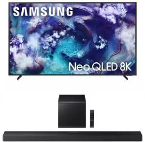 Samsung QN85QN900FFXZA 85 Inch Neo Quantum HDR 8K Pro QLED Smart TV with a Samsung HW-QS700F 3.1.2 Ch Dolby Atmos Soundbar and Subwoofer (2025)