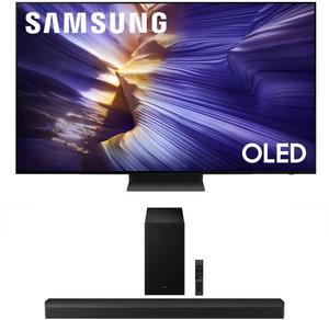 Samsung QN65S90FAFXZA 65 Inch 4K OLED Smart TV with a Samsung HW-B750F B Series Soundbar 5.1 Ch and Subwoofer (2025)