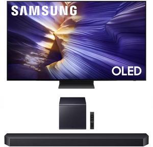 Samsung QN65S90FAFXZA 65 Inch 4K OLED Smart TV with a Samsung HW-Q900F Q Series Soundbar 7.1.2 Ch Subwoofer (2025)