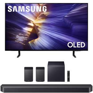 Samsung QN42S90FAEXZA 42 Inch 4K OLED Smart TV with a Samsung HW-Q990F Q Series Soundbar 11.1.4 Ch Subwoofer with Rear Speakers (2025)