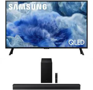 Samsung QN32Q8FAAFXZA 32 Inch Class QLED Q8F 4K Vision AI Smart TV with a Samsung HW-B750F B Series Soundbar 5.1 Ch and Subwoofer (2025)