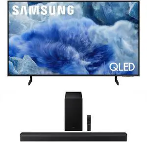Samsung QN43Q8FAAFXZA 43 Inch Class QLED Q8F 4K Vision AI Smart TV with a Samsung HW-B750F B Series Soundbar 5.1 Ch and Subwoofer (2025)
