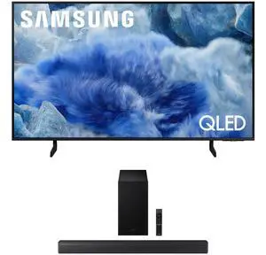 Samsung QN43Q8FAAFXZA 43 Inch Class QLED Q8F 4K Vision AI Smart TV with a Samsung HW-B630F B-Series Soundbar 3.1 Ch and Subwoofer with Dolby Audio (2025)