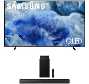 Samsung QN75Q8FAAFXZA 75 Inch Class QLED Q8F 4K Vision AI Smart TV with a Samsung HW-B630F B-Series Soundbar 3.1 Ch and Subwoofer with Dolby Audio (2025)