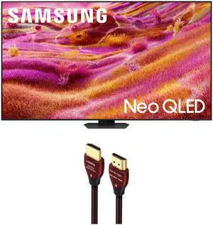 Samsung QN98QN90FAFXZA 98 Inch Neo QLED 4K QN90F Vision AI Smart TV with a WireLogic Ruby 8ft Ultra High Speed 4K-8K-10K HDMI Cable (2025)