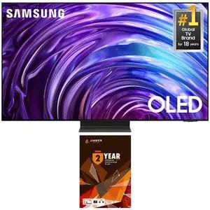 Samsung QN77S95DDFXZA 77 Inch OLED 4K Smart TV with Dolby Atmos and 2 Year Amber Protection Plan (2024)