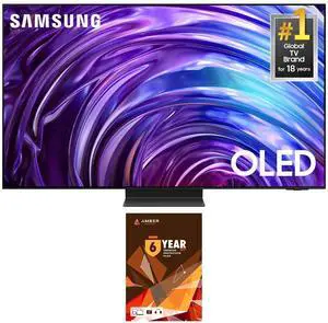 Samsung QN77S95DDFXZA 77 Inch OLED 4K Smart TV with Dolby Atmos and 6 Year Amber Protection Plan (2024)