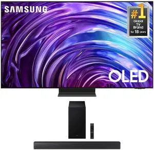 Samsung QN77S95DDFXZA 77 Inch OLED 4K Smart TV with a Samsung HW-B630F B-Series Soundbar 3.1 Ch and Subwoofer with Dolby Audio (2024)