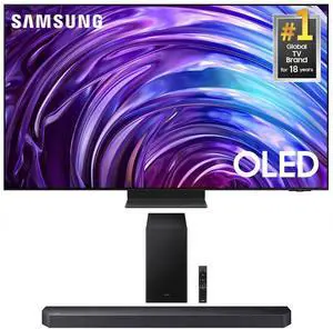 Samsung QN77S95DDFXZA 77 Inch OLED 4K Smart TV with a Samsung HW-Q600F Q Series Soundbar 3.1.2 Ch Sound and Subwoofer (2024)