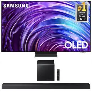 Samsung QN77S95DDFXZA 77 Inch OLED 4K Smart TV with a Samsung HW-QS700F 3.1.2 Ch Dolby Atmos Soundbar and Subwoofer (2024)