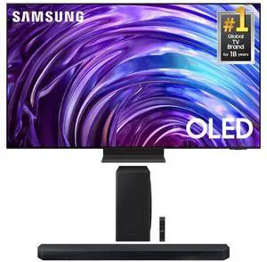 Samsung QN77S95DDFXZA 77 Inch OLED 4K Smart TV with a Samsung HW-QS730D 3.1.2ch Soundbar with True Dolby Atmos Sound (2024)