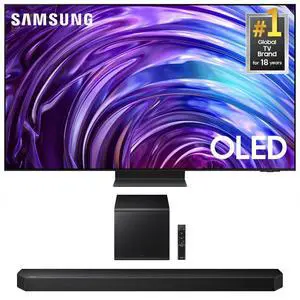 Samsung QN77S95DDFXZA 77 Inch OLED 4K Smart TV with a Samsung HW-Q800F Q Series Soundbar 5.1.2 Ch Subwoofer (2024)
