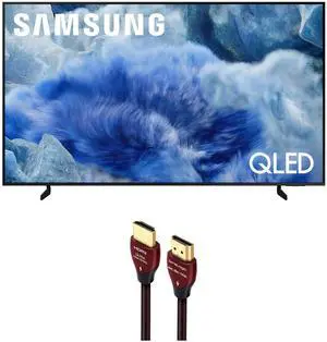 Samsung QN75Q8FAAFXZA 75 Inch Class QLED Q8F 4K Vision AI Smart TV with a WireLogic Ruby 8ft Ultra High Speed 4K-8K-10K HDMI Cable (2025)