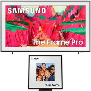 Samsung QN65LS03FWFXZA 65 Inch The Frame Wireless 4K Neo QLED TV with a Samsung HW-LS60D 2.0 Channel Photo Frame Speaker (2025)