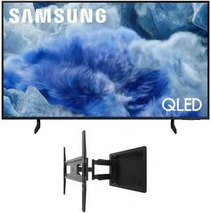Samsung QN50Q8FAAFXZA 50 Inch Class QLED Q8F 4K Vision AI Smart TV with a Kanto R300 Recessed Low Profile Full Motion TV Wall Mount (2025)