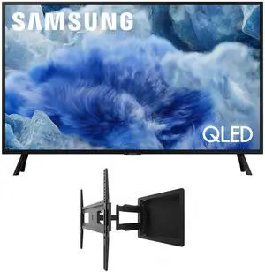 Samsung QN32Q8FAAFXZA 32 Inch Class QLED Q8F 4K Vision AI Smart TV with a Kanto R300 Recessed Low Profile Full Motion TV Wall Mount (2025)