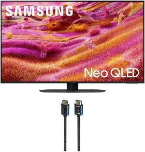 Samsung QN50QN90FAFXZA 50 Inch Neo QLED 4K QN90F Vision AI Smart TV with an Austere 5S-4KHD2-2.5M V-Series 2.5m Premium 4K HDR HDMI Braided Cable (2025)