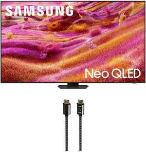 Samsung QN98QN90FAFXZA 98 Inch Neo QLED 4K QN90F Vision AI Smart TV with an Austere 7S-8KHD2-2.5M VII Series 2.5m Premium Braided 8K HDMI Cable (2025)