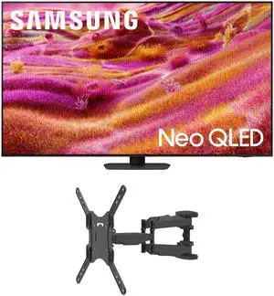 Samsung QN55QN90FAFXZA 55 Inch Neo QLED 4K QN90F Vision AI Smart TV with a Kanto M600 Full Motion Mount (2025)