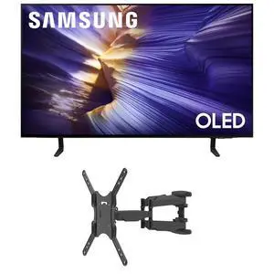 Samsung QN42S90FAEXZA 42 Inch 4K OLED Smart TV with a Kanto M600 Full Motion Mount (2025)