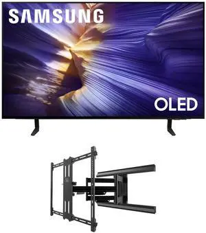 Samsung QN42S90FAEXZA 42 Inch 4K OLED Smart TV with a Kanto PMX700 Pro Series Full Motion Dual Stud Mount (2025)