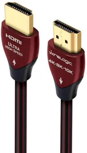 WireLogic Ruby 8ft Ultra High Speed 4K-8K-10K HDMI Cable w/UHD, HDR, VRR & eARC