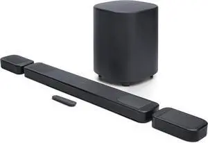 JBL BAR-1000-MK2 Surround Sound 4K Dolby Atmos and DTS Soundbar with 2 Year Amber Protection Plan (2025)