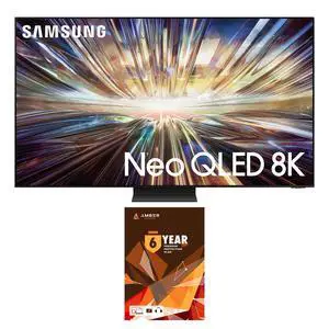 Samsung QN85QN850DFXZA 85 Inch Neo QLED 8K AI Upscaling Pro TV with 6 Year Amber Protection Plan (2024)
