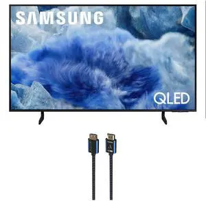 Samsung QN50Q8FAAFXZA 50 Inch Class QLED Q8F 4K Vision AI Smart TV with an Austere 5S-4KHD2-2.5M V-Series 2.5m Premium 4K HDR HDMI Braided Cable (2025)