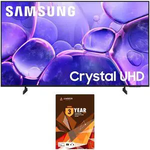 Samsung UN43U8000FFXZA 43 Inch Crystal 4K AI Upscaling UHD TV with a 3 Year Amber Protection Plan (2025)