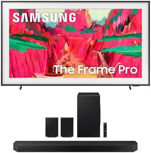Samsung QN85LS03FWFXZA 85 Inch The Frame Wireless 4K Neo QLED TV with a Samsung HW-Q990D 11.1.4ch Soundbar (2025) Samsung QN85LS03FWFXZA 85 Inch The Frame Wireless 4K Neo QLED TV with a Samsung HW-Q990D 11.1.4ch Soundbar (2025)