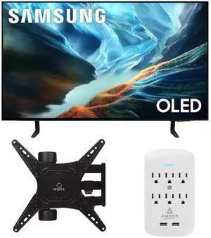 Samsung QN42S90HAEXZA 42" S90H Series OLED 4K UHD Smart Vision AI TV with a Walts Medium Full Motion Mount and Amber Protection 6-OUTLET-SURGE Surge Protector (2026) Samsung QN42S90HAEXZA 42" S90H Series OLED 4K UHD Smart Vision AI TV with a Walts Medium Full Motion Mount and Amber Protection 6-OUTLET-SURGE Surge Protector (2026)