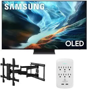 Samsung QN65S90HAEXZA 65" S90H Series OLED 4K UHD Smart Vision AI TV with a Walts XL-FULL-MOTION-MOUNT Mount and Amber Protection 6-OUTLET-SURGE Surge Protector (2026) Samsung QN65S90HAEXZA 65" S90H Series OLED 4K UHD Smart Vision AI TV with a Walts XL-FULL-MOTION-MOUNT Mount and Amber Protection 6-OUTLET-SURGE Surge Protector (2026)