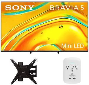 Sony K-65XR50 65" TV with FULL-MOTION-MOUNT-32-65 and 3-OUTLET-SURGE (2025) Sony K-65XR50 65" TV with FULL-MOTION-MOUNT-32-65 and 3-OUTLET-SURGE (2025)