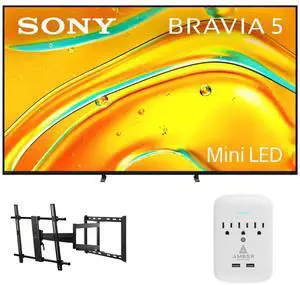Sony K-65XR50 65" TV with FULL-MOTION-MOUNT-43-90 and 3-OUTLET-SURGE (2025) Sony K-65XR50 65" TV with FULL-MOTION-MOUNT-43-90 and 3-OUTLET-SURGE (2025)