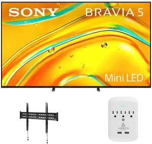 Sony K-85XR50 85" TV with FIXED-MOUNT-43-90 and 3-OUTLET-SURGE (2025) Sony K-85XR50 85" TV with FIXED-MOUNT-43-90 and 3-OUTLET-SURGE (2025)