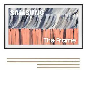Samsung QN85LS03HE Frame TV with VG-SCFF85TKBZA Modern Teak Bezel (2026) Samsung QN85LS03HE Frame TV with VG-SCFF85TKBZA Modern Teak Bezel (2026)