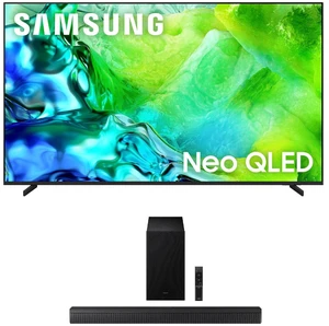 Samsung QN55QN80HA 55" QLED TV with HW-B630F Soundbar and Subwoofer (2026) Samsung QN55QN80HA 55" QLED TV with HW-B630F Soundbar and Subwoofer (2026)