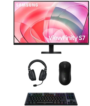 Samsung LS37D700EANXZA 37" S70D ViewFinity 4K UHD High Resolution Monitor with PRO-X-2-LIGHTSPEED Headset, G915 Keyboard, and PRO-X-2-SUPERLIGHT Mouse (2025) Samsung LS37D700EANXZA 37" S70D ViewFinity 4K UHD High Resolution Monitor with PRO-X-2-LIGHTSPEED Headset, G915 Keyboard, and PRO-X-2-SUPERLIGHT Mouse (2025)