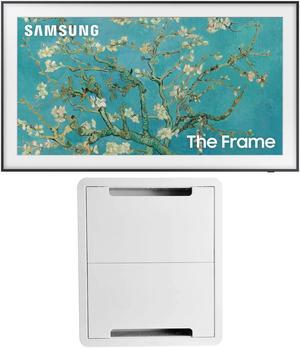 Samsung QN43LS03BAFXZA 43" The Frame 4K UltraHD Smart QLED TV with a Sanus SA-IWB17-W1 17" TV Media In-Wall Box (2022)